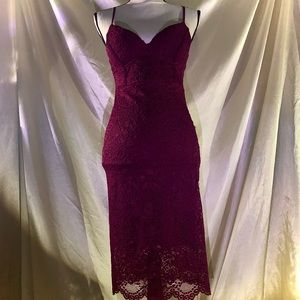 Laced ruby red dress  ✨